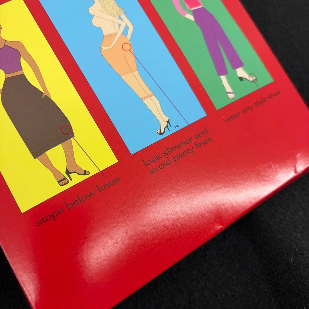 Y2K SPANX SARA BLAKELY Original Footless Bodyshaping Pantyhose Control Black A S